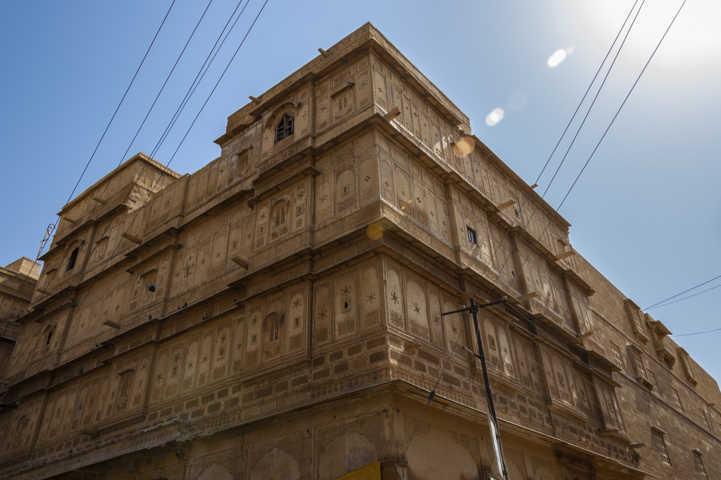 16 - India - Jaisalmer - fuerte de Jaisalmer - palacio Raj Mahal o Palacio Real
